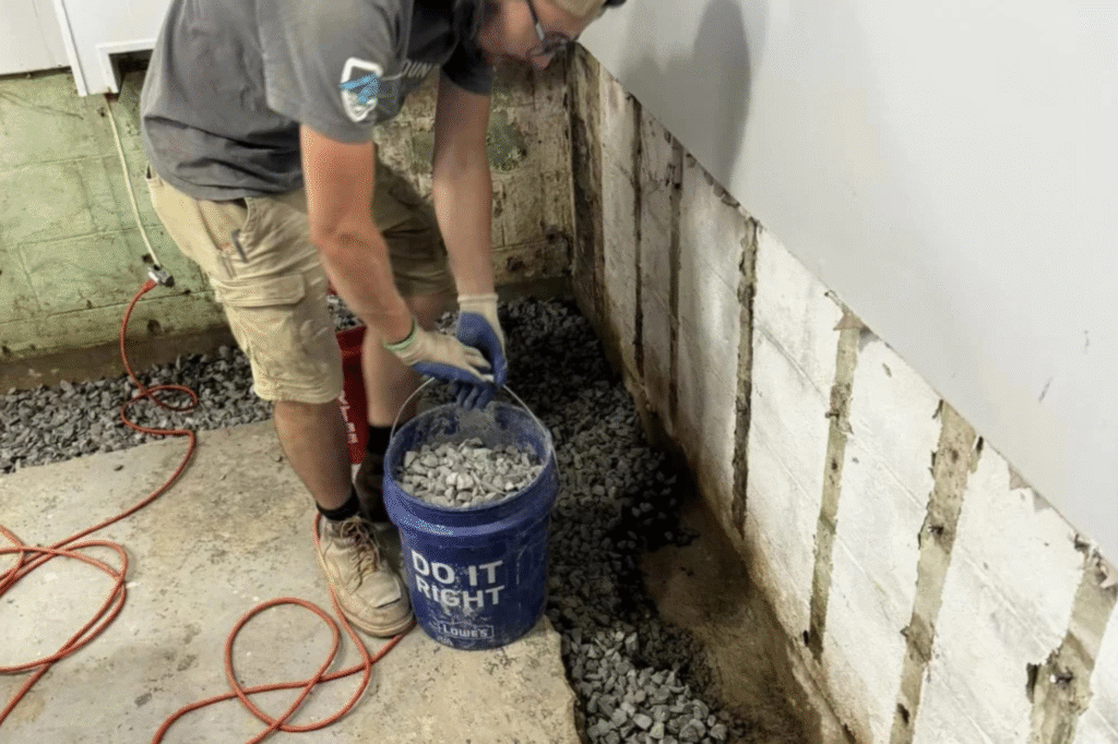 french drains installation 